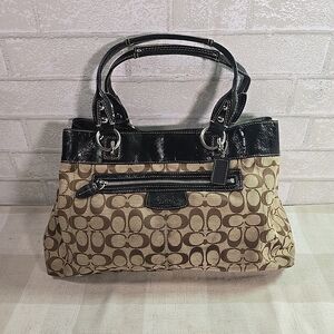 Vintage Y2K Coach Penelope Signature Monogrammed Shoulder Purse G1077- F15534